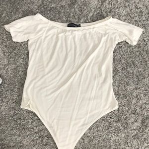 SHORT SLEEVE OFF THE SHOULDER BODYSUIT